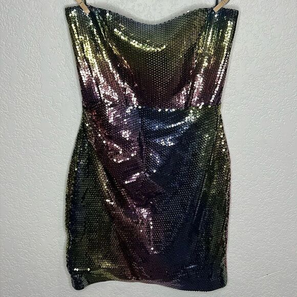 NWT The New Arrivals by ILKYAZ OZEL Isla Blue Jade Bustier Dress EU 38/Medium - Picture 2 of 16